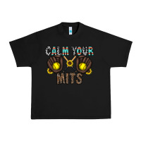 Black calm your mits Urban Heavy Tee - CowhideDigitalArt