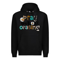 Black Pray Without Ceasing Premium Hoodie - LillyAllenDesigns