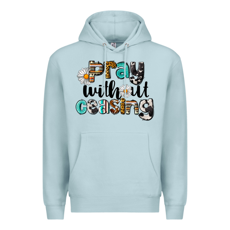 Pray Without Ceasing Premium Hoodie by LillyAllenDesigns | Teevron