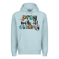 Blue Mist Pray Without Ceasing Premium Hoodie - LillyAllenDesigns