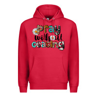Cardinal Pray Without Ceasing Premium Hoodie - LillyAllenDesigns