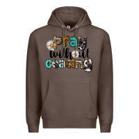 Coffee Pray Without Ceasing Premium Hoodie - LillyAllenDesigns