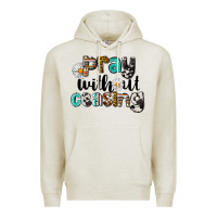 Oatmeal Heather Pray Without Ceasing Premium Hoodie - LillyAllenDesigns
