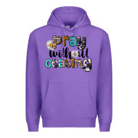 Purple Pray Without Ceasing Premium Hoodie - LillyAllenDesigns