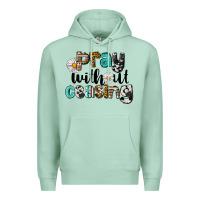 Seafoam Pray Without Ceasing Premium Hoodie - LillyAllenDesigns