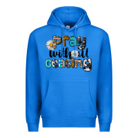 True Royal Pray Without Ceasing Premium Hoodie - LillyAllenDesigns