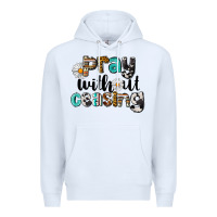 White Pray Without Ceasing Premium Hoodie - LillyAllenDesigns