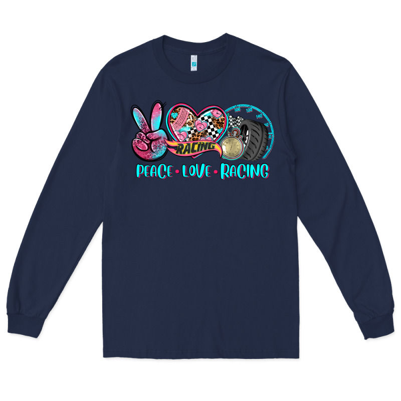 Peace Love Racing Long Sleeve Tee by AdoDesignShop | Teevron