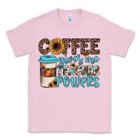 Bubblegum Pink coffee gives me teacher powers Classic Tee - JahusDesignShop