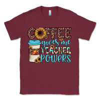Burgundy coffee gives me teacher powers Classic Tee - JahusDesignShop