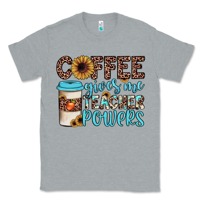 Coffee Gives Me Teacher Powers Classic Tee by JahusDesignShop | Teevron