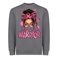 Storm brest cancer warrior afro messy bun Heavyweight Sweatshirt - texasbilliewilder