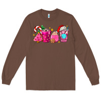 Chestnut pink christmas coffee cups Long Sleeve Tee - AdoDesignShop
