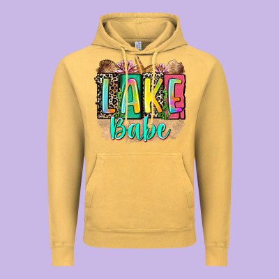 Lake Babe Vintage Hoodie Designed By Zillion Design Studio