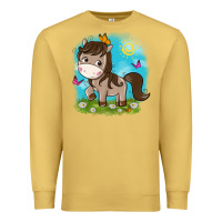 Antique Gold little cute horse Premium Sweatshirt - NancyCooperArtShop