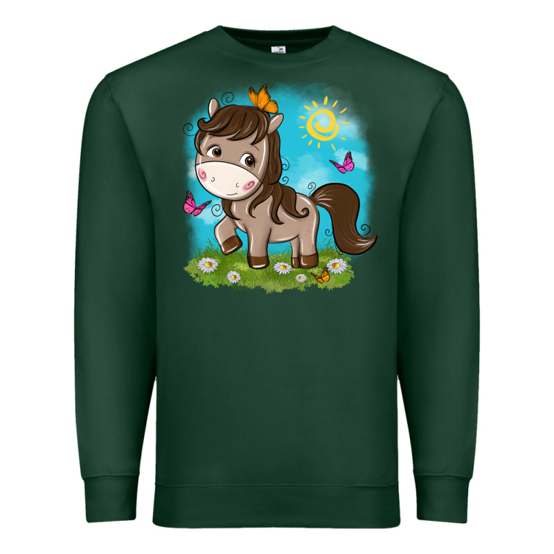 Little Cute Horse Premium Sweatshirt by NancyCooperArtShop | Teevron