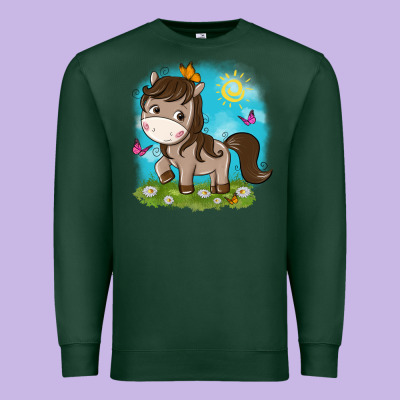 Little Cute Horse Premium Sweatshirt Designed By Nancycooperartshop