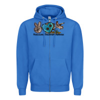 True Royal peace love triceratops horridus Zipper Hoodie - LillyAllenDesigns