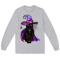 Moon Dust black witch cat Long Sleeve Tee - BundleAndBundleShop