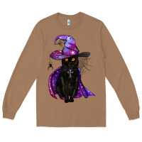 Toasted Coconut black witch cat Long Sleeve Tee - BundleAndBundleShop