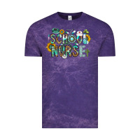 Cloud Purple school nurse Vintage Tee - CowhideDigitalArt