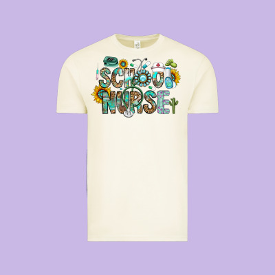 School Nurse Vintage Tee Designed By Cowhidedigitalart