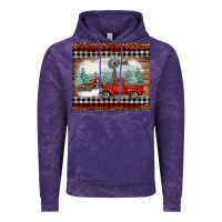 Cloud Purple Christmas farm and truck Vintage Hoodie - RanaPortraitStore