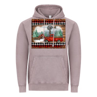 Vintage Zinc Christmas farm and truck Vintage Hoodie - RanaPortraitStore