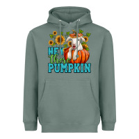 Sage Hey there pumpkin Lamb Heavyweight Hoodie - NancyCooperArtShop
