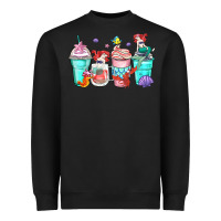 Black ariel coffee cups Heavyweight Sweatshirt - Zillion Design Studio