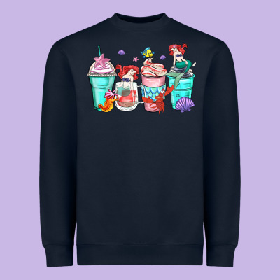Ariel Coffee Cups Heavyweight Sweatshirt Designed By Zillion Design Studio