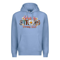 Colony Blue Western She Is Strong Premium Hoodie - LillyAllenDesigns