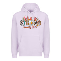 Lilac Western She Is Strong Premium Hoodie - LillyAllenDesigns