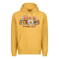 Mustard Western She Is Strong Premium Hoodie - LillyAllenDesigns