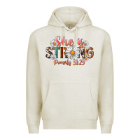 Oatmeal Heather Western She Is Strong Premium Hoodie - LillyAllenDesigns