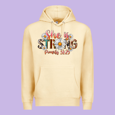 Western She Is Strong Premium Hoodie Designed By Lillyallendesigns