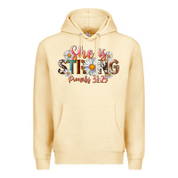 Pina Colada Western She Is Strong Premium Hoodie - LillyAllenDesigns