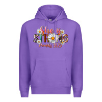 Purple Western She Is Strong Premium Hoodie - LillyAllenDesigns