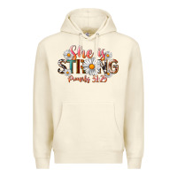 Sandshell Western She Is Strong Premium Hoodie - LillyAllenDesigns