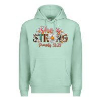 Seafoam Western She Is Strong Premium Hoodie - LillyAllenDesigns