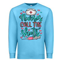 Ocean Blue nurses call the shots Premium Sweatshirt - NancyCooperArtShop