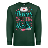 Sports Green nurses call the shots Premium Sweatshirt - NancyCooperArtShop