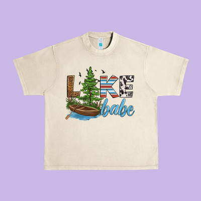 Lake Babe Urban Heavy Tee Designed By Hra Design Shop