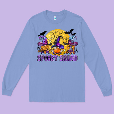 Spooky Squad Long Sleeve Tee Designed By Bundleandbundleshop