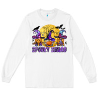 White spooky squad Long Sleeve Tee - BundleAndBundleShop