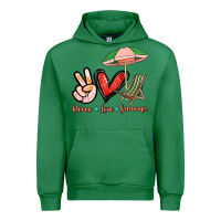 Emerald Peace love summer Urban Hoodie - NancyCooperArtShop