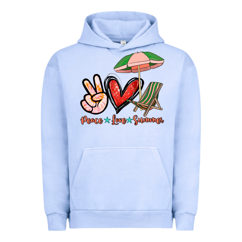 Peace Love Summer Urban Hoodie by NancyCooperArtShop | Teevron
