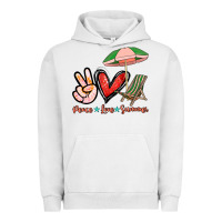 Pigment Lunar Rock Peace love summer Urban Hoodie - NancyCooperArtShop