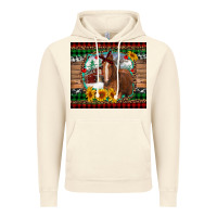 Vintage Artic christmas farm and horse Vintage Hoodie - RanaPortraitStore