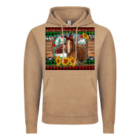 Vintage Coffee christmas farm and horse Vintage Hoodie - RanaPortraitStore